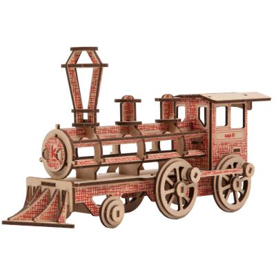 Maquette Locomotive motif rouge