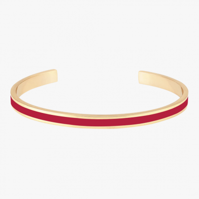 Jonc ouvert BANGLE Rouge Velours