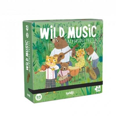 Puzzle WILD MUSIC, 36 pièces, réversible