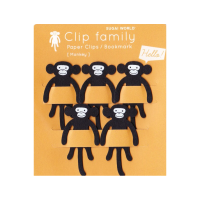 Clip Family Singe x5 marque-pages 
