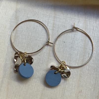 Boucles d'oreilles BASIC 11 blue