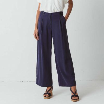 Pantalon jupe-culotte ILIA bleu marine