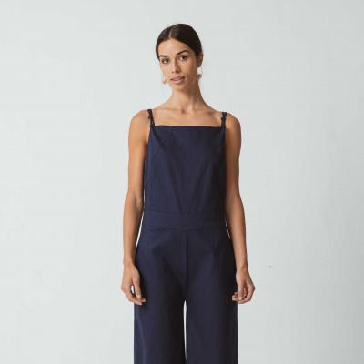 Combinaison salopette coton bio ITZAL bleu marine