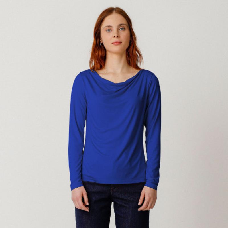 T-shirt HIRU-GOTS bleu indigo