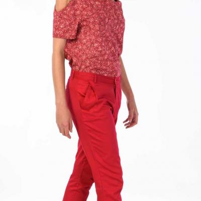 Pantalon ROSINE rouge