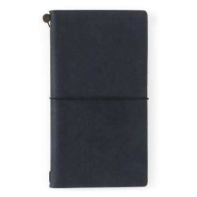 Traveler's Notebook Kit de démarrage Couverture Cuir Noir