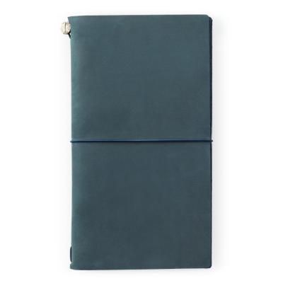 Traveler's Notebook Kit de démarrage Couverture Cuir Bleu