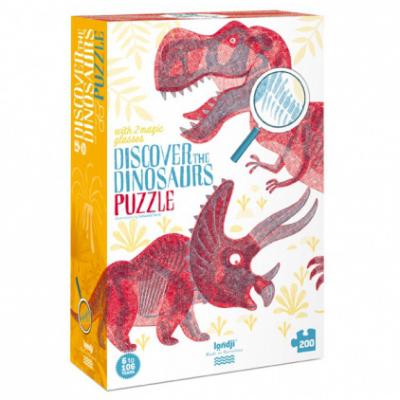 Puzzle DISCOVER THE DINOSAURS, 200 pièces