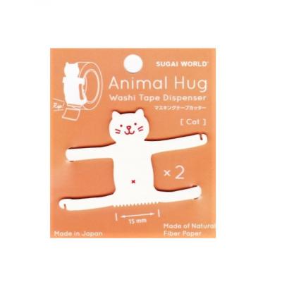 Coupe-ruban Animal Hug Chat blanc