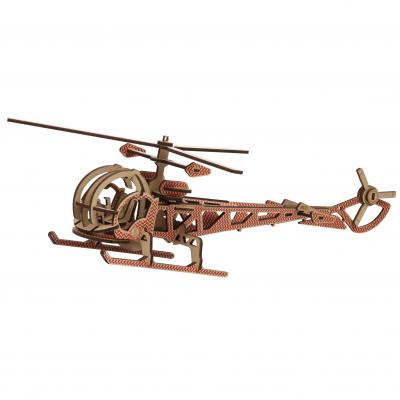 Maquette Hélicoptère motif rouge