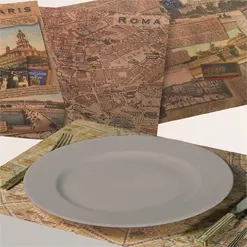 Plans de villes plastifiés x6