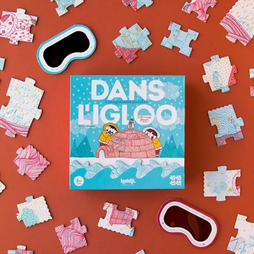 Puzzle DANS L'IGLOO - 4 puzzles de 4 à 20 pièces