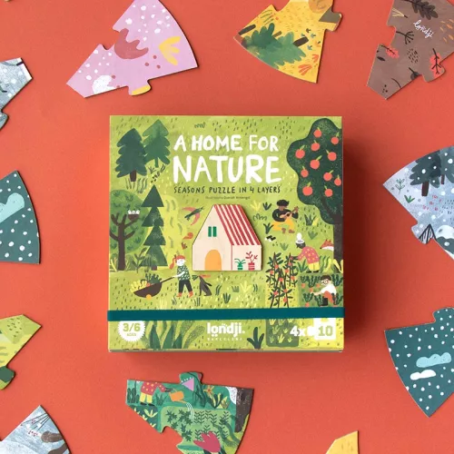 Puzzle A HOME FOR NATURE - 4 puzzles de 10 pièces