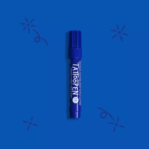 Feutre de tatouage temporaire TATTOOPEN Bleu foncé