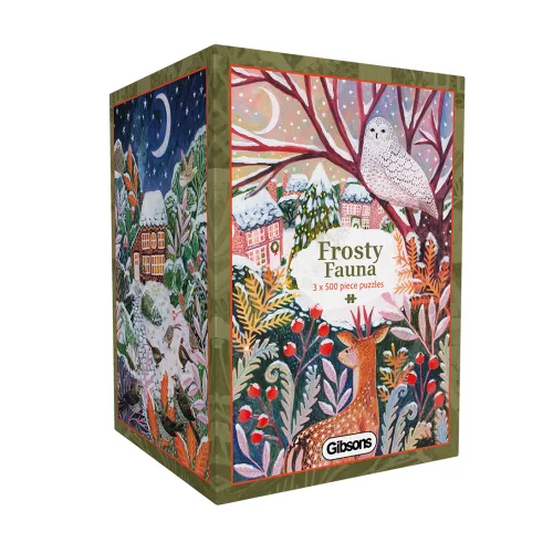 FROSTIE FAUNA 3 puzzles de 500 pièces