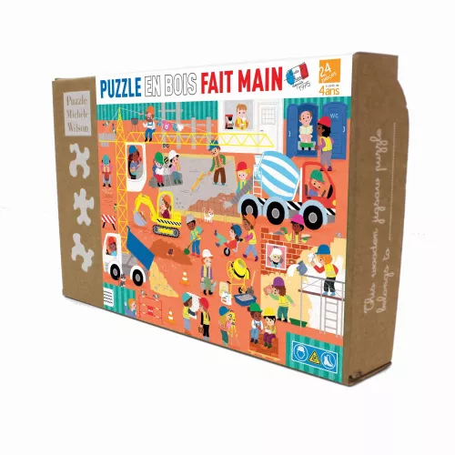Puzzle en bois LE CHANTIER 24 pièces