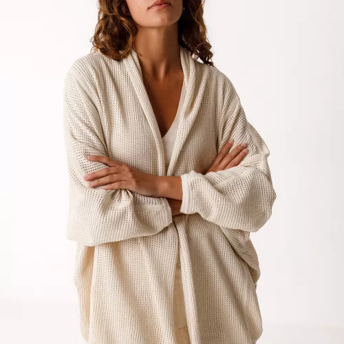 Gilet long ARAS-GOTS ivoire