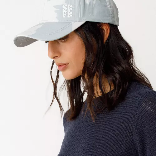 Casquette NARA motif Camo blanc et gris clair