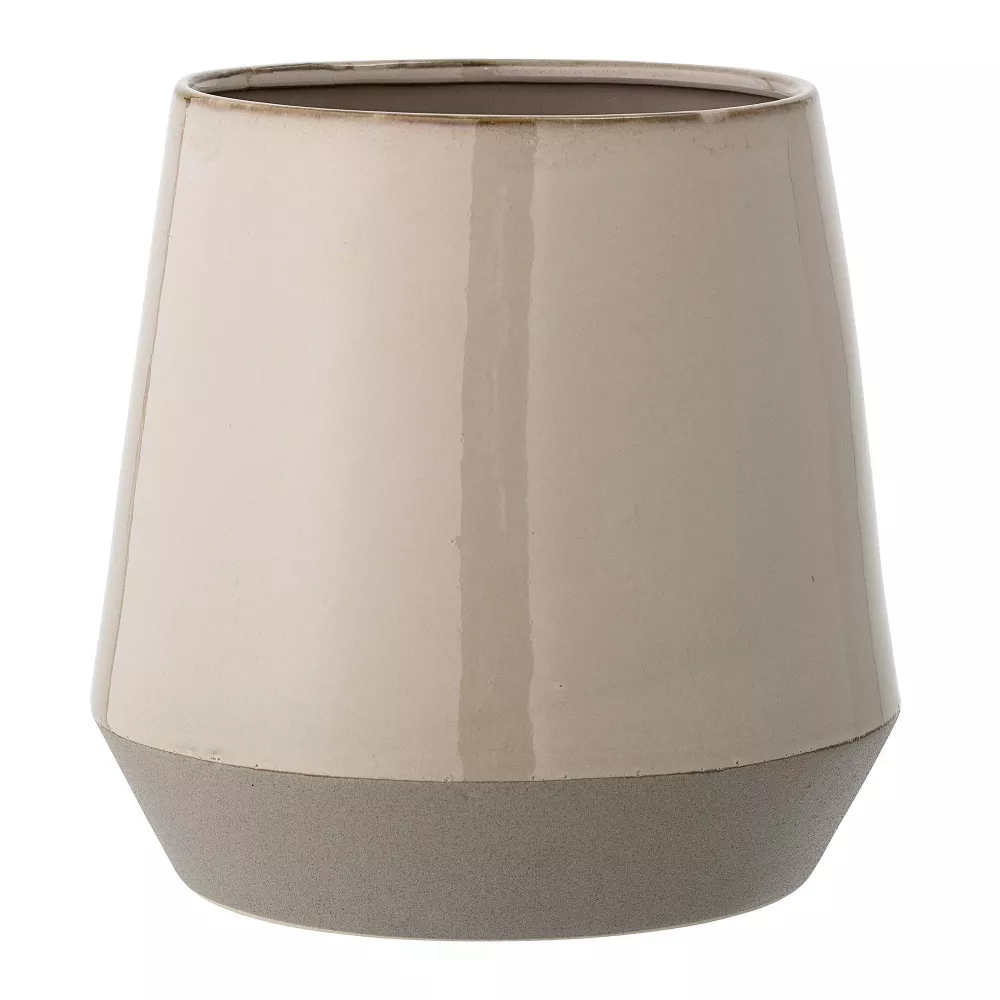 Cache-pot, Beige Naturel, Grès Ø15xH15 cm