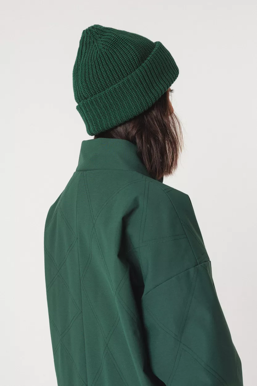 Bonnet ZALA vert foncé – vue 3