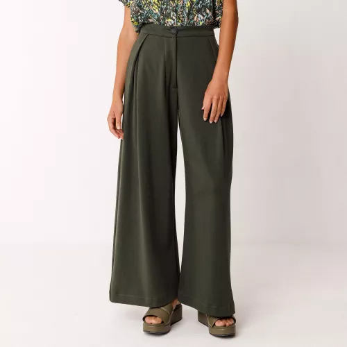 Pantalon MOIRA-GOTS vert kaki foncé