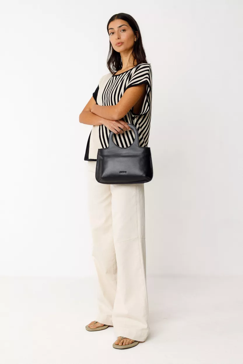 Pull AINHOA-GOTS noir et blanc – vue 3