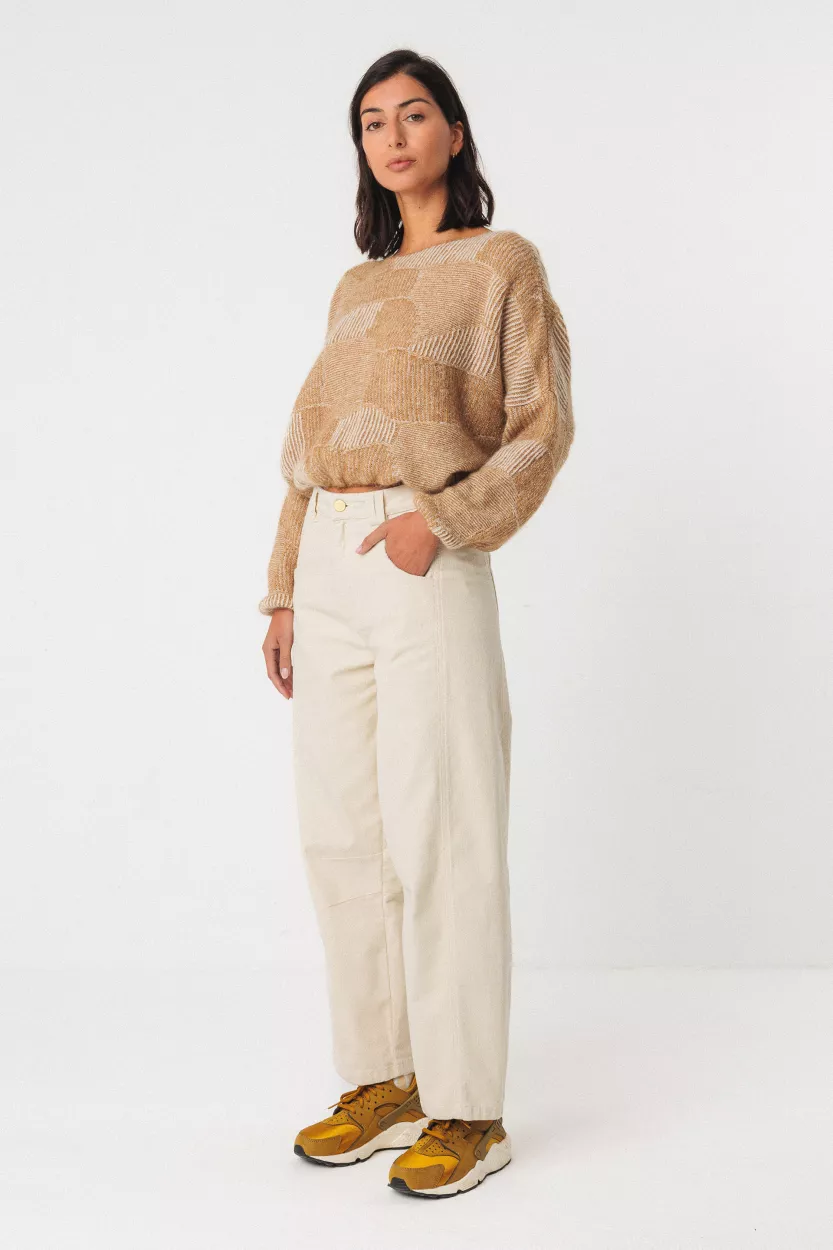 Pantalon NARKUE crème