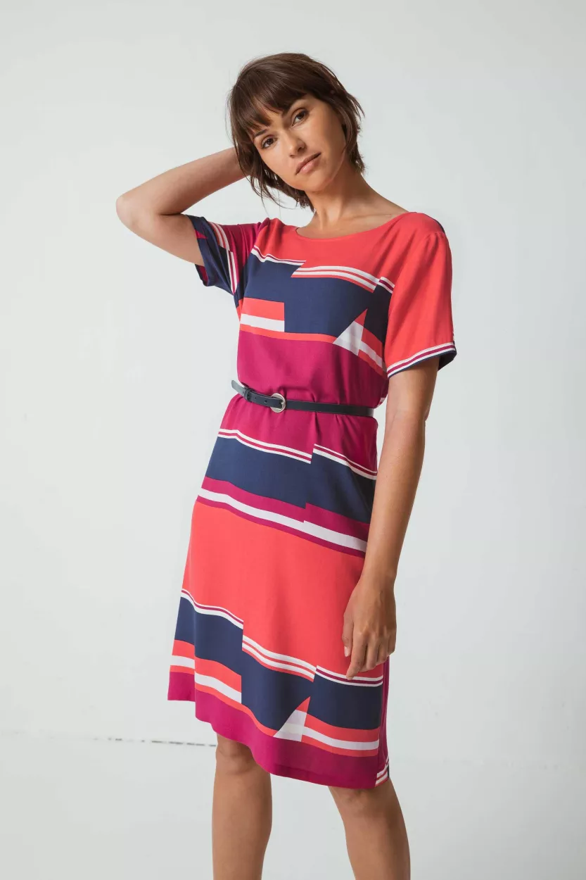 Robe KAI cerise bloc