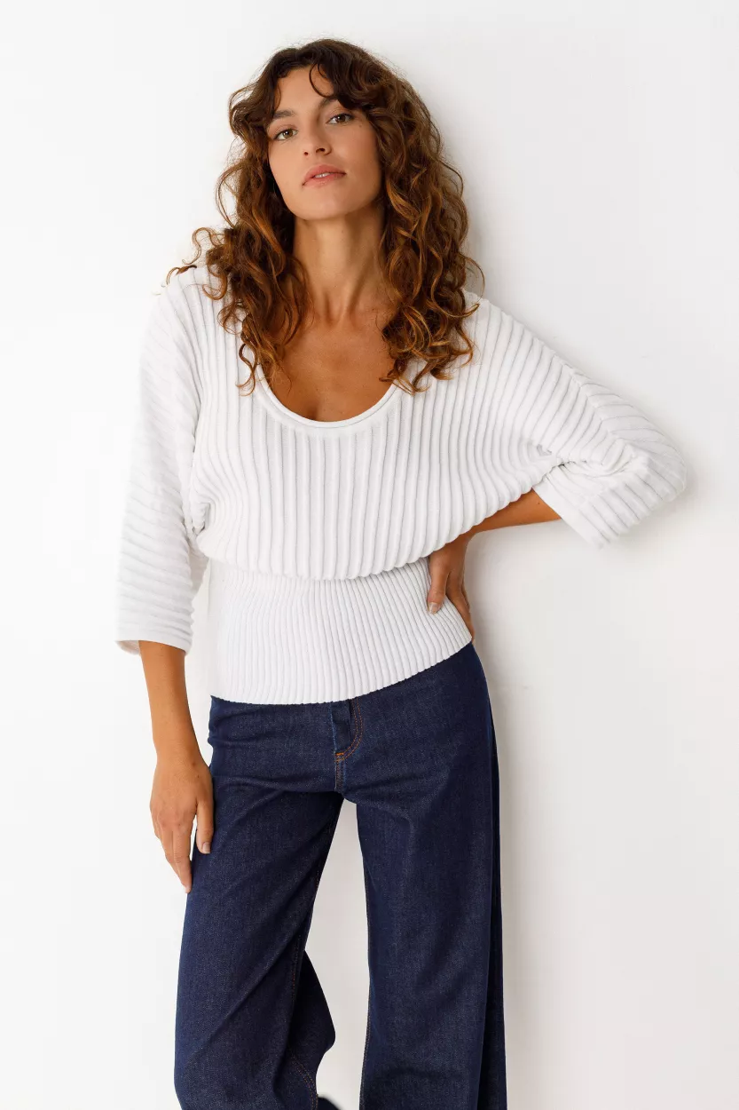 Pull DUNA-GOTS blanc