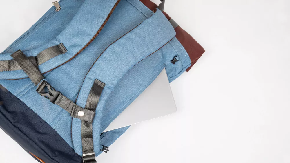 Sac à dos CHRISTOPHER Earth Tone Series - Grey Blue x Maroon – vue 5