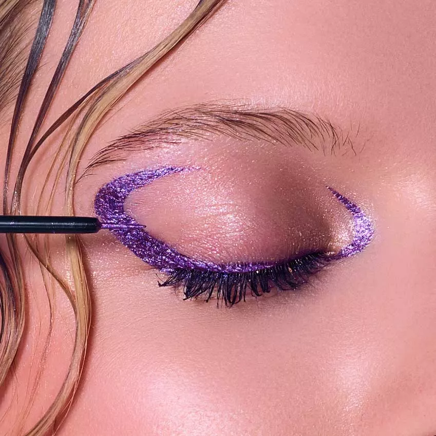 Eyeliner Pailleté Violet – vue 2