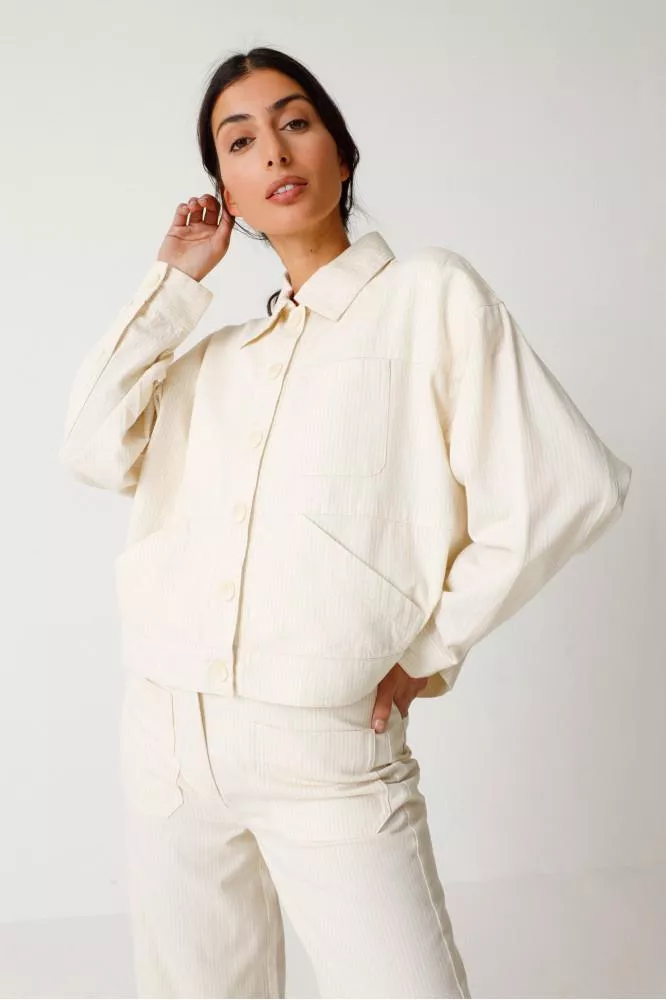 Veste  ZOHARGI-GOTS lignes blanches