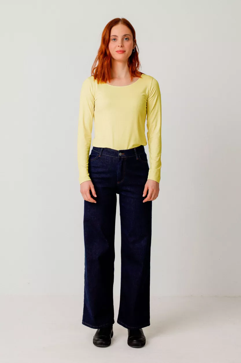 Top ZUR-7 jaune citron – vue 3