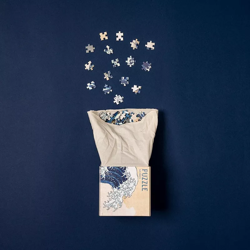 Cube Puzzle HOKUSAI THE WAVE 520 pièces – vue 3