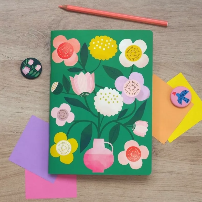 Cahier 64 pages lignées Bouquet