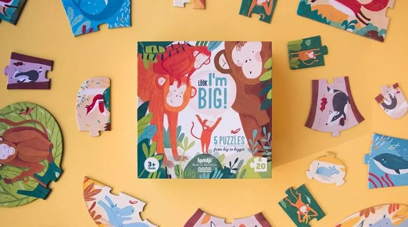 Puzzle LOOK! I'M BIG, 5 puzzles de 4 pièces – vue 3