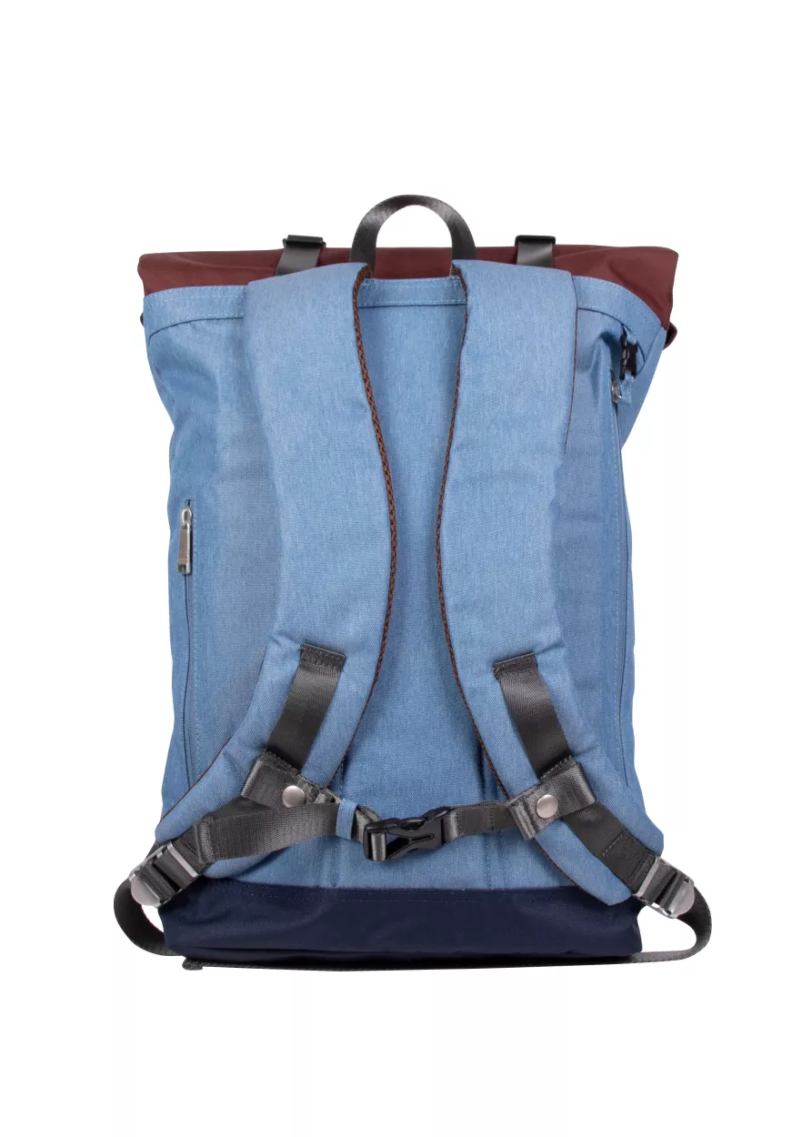 Sac à dos CHRISTOPHER Earth Tone Series - Grey Blue x Maroon – vue 3