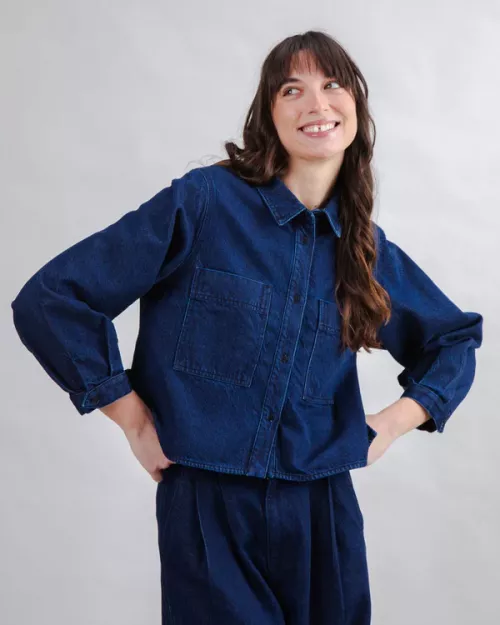 Chemise en jean BOXY Denim brut