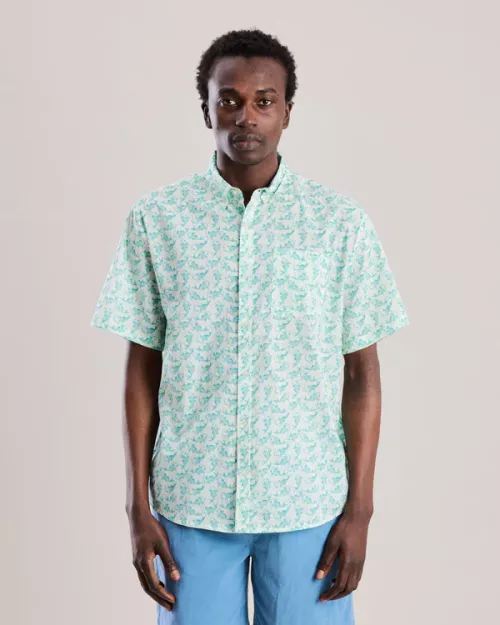 Chemise Homme CARPE KOI turquoise