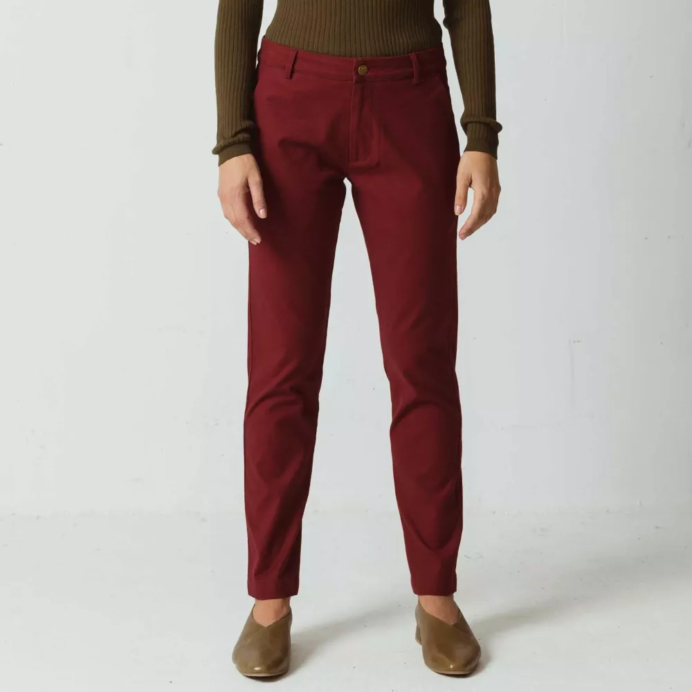 Pantalon LANDA bordeaux