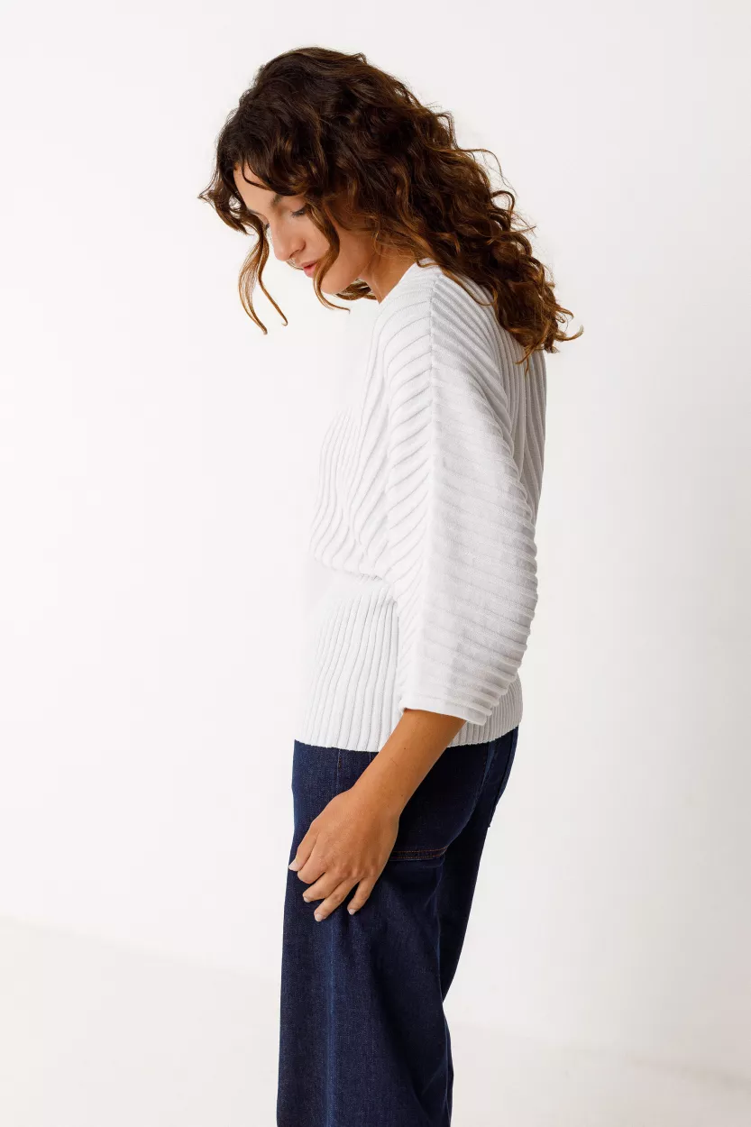 Pull DUNA-GOTS blanc – vue 2