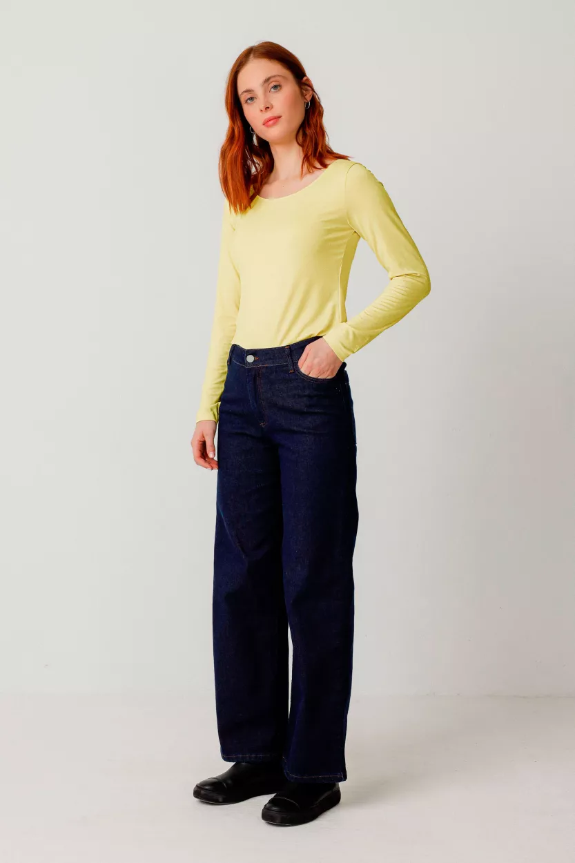 Top ZUR-7 jaune citron – vue 2