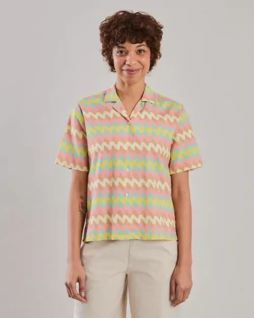 Chemise Aloha WAVY STRIPES pastel