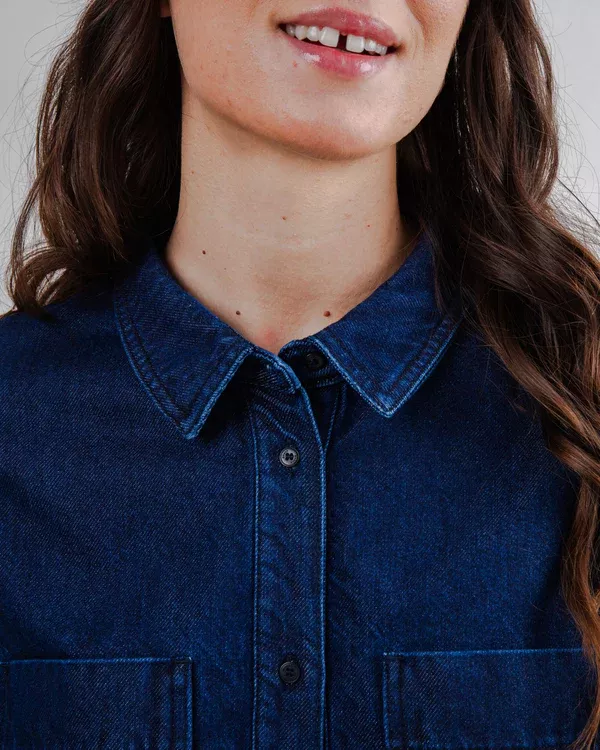 Chemise en jean BOXY Denim brut – vue 3