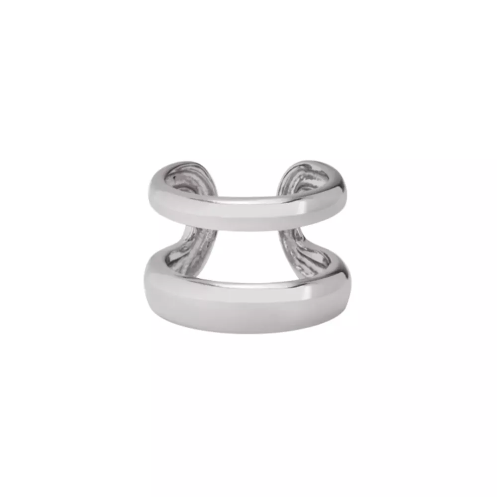 Bague AN-O Rhodium Argent