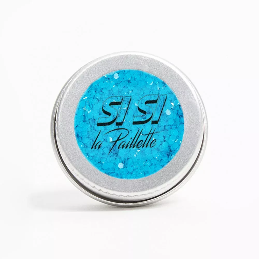Paillettes Néon Bleu