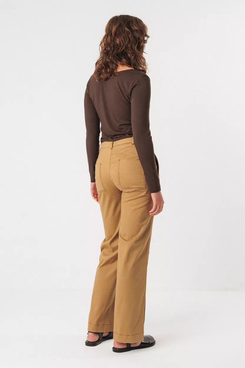 Top ZUR-7 marron foncé – vue 2