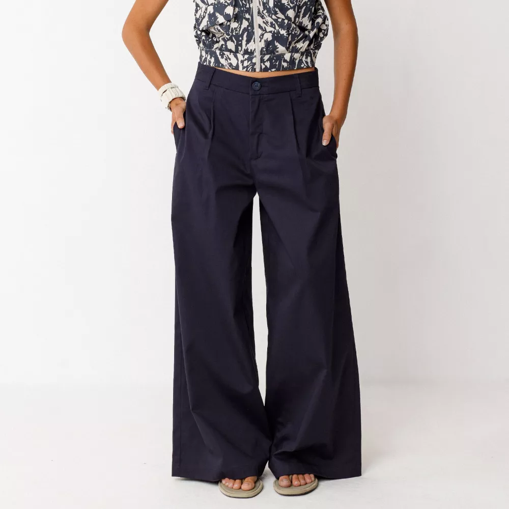 Pantalon ENA-GOTS bleu marine – vue 5