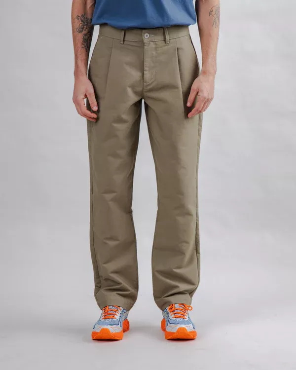 Pantalon à pinces SOBREMESA Kaki