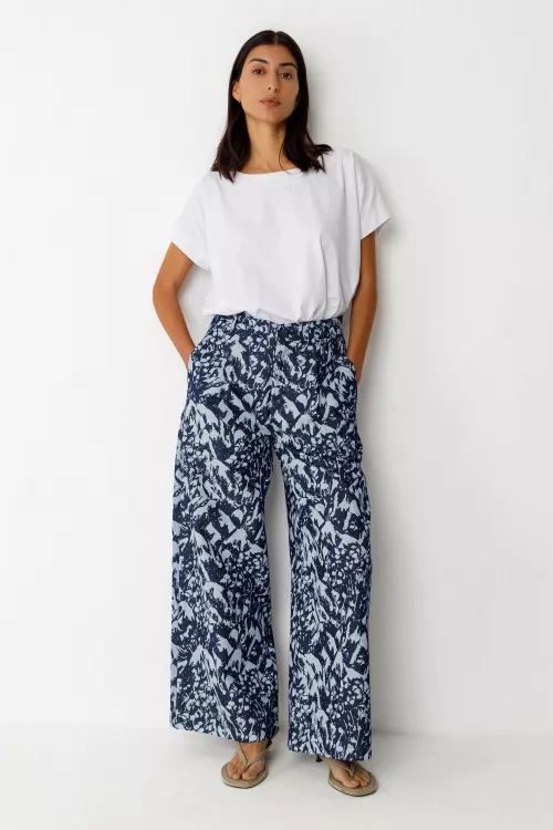 Pantalon ENA-GOTS denim motif Camo